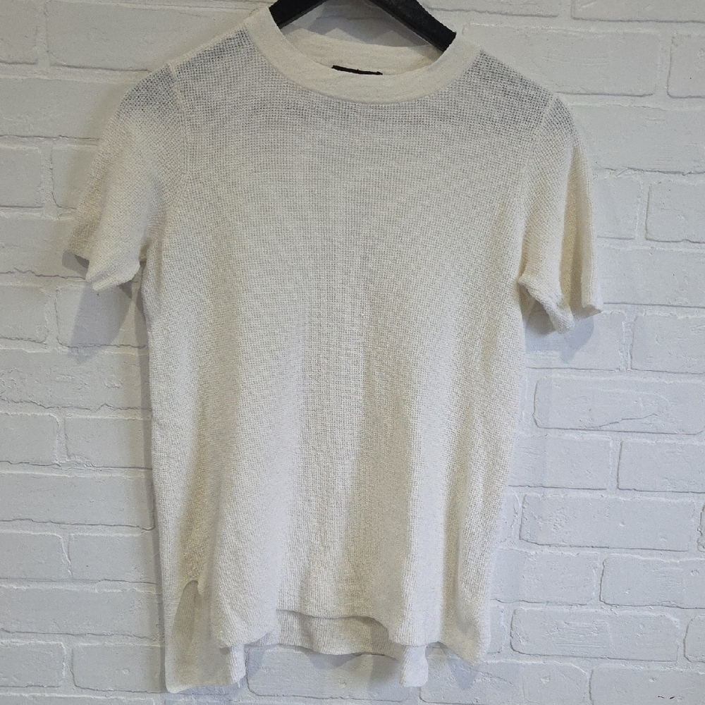 Eileen Fisher White Knit Top